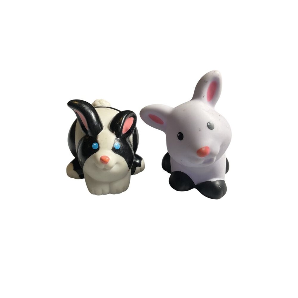 Fisher Price Little People Bunny Rabbits Farm Pet Zoo Noahs Ark Animals